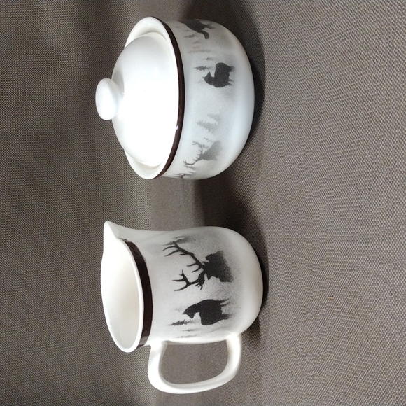 BIG SKY Lodge collection cream & sugar - Picture 1 of 7